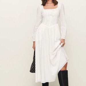 Reformation Oria Dress Ivory - Size 0